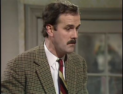 It says hotel outside Now is this a hotel or isn't it - Fawlty Towers