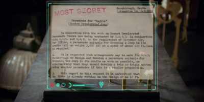 It says, "Parachute
for Hajile Rocket Decelerated Jeep." - White Rabbit Project
