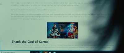 It says that the statue
is the God Shani. - Instant Karma