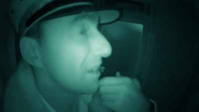 It says, 'We'.
'We'? - Wellington Paranormal