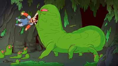 -It sees me.
-[creature growling] - ThunderCats Roar