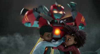 It should be called me.
- [laughing] - Transformers: EarthSpark