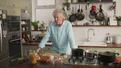 It should be the stuff
that comes off a pig's face, - James May: Oh Cook!