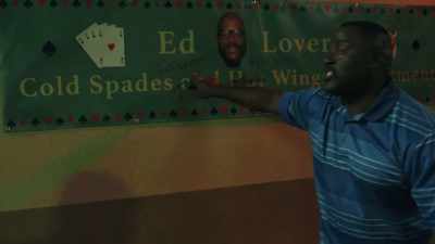 It should say, "Ed Lover's
Cold Spades Tournament, - South Side