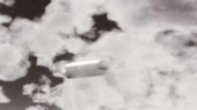 It was silver.
The length was about 10 to 15 meters. - Top Secret UFO Projects Declassified
