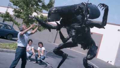It was ski poles for arms, foamcore legs, - Aliens Expanded