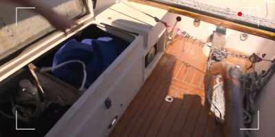 It slows the boat down during storms
and keeps it stable. - True Spirit