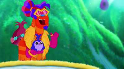 It sounds like Branch,
Laguna, Val and Gust - Trolls: TrollsTopia