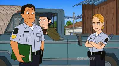 It stands for "Public
Urination's Better En Route." - Corner Gas Animated