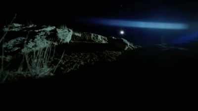 It started to move along
this ridge line. - Jack Osbourne's Night of Terror: UFOs