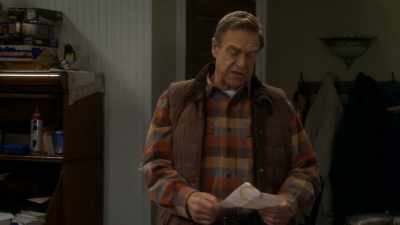 It starts,
"Dear useless man..." - The Conners