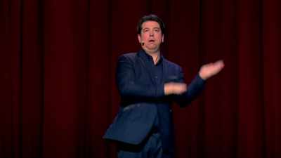 It starts raining, the windscreen wipers
come on on their own. - Michael McIntyre: Showman