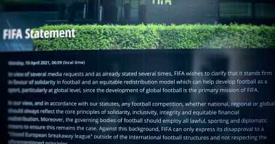 It stated that FIFA does not support
not support a "closed, renegade league". - Super League: The War for Football