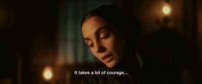 It takes a lot of courage - Cabrini