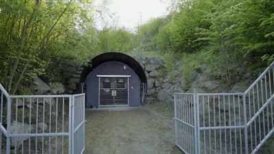 It was then loaded onto carts
and wagons - Secret Nazi Ruins