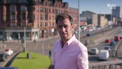 It was to be Britain's
first urban motorway. - Scotland from the Sky