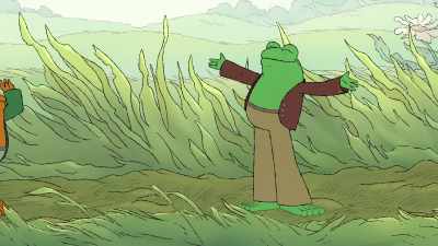 It is too bright.I cannot see without my hat. - Frog and Toad