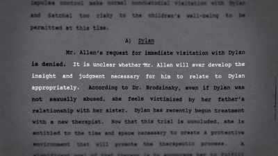 "It is unclear whether
Mr. Allen will ever develop - Allen v. Farrow