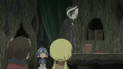 It uses old nether glyphs
without any of the simplified forms. - Made in Abyss: Journey's Dawn