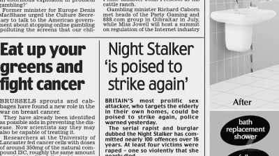 It wasn't long before this
started filtering out to the media - The Real Manhunter