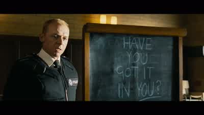 Is it true that there is a place in a man's headthat if you shoot it it will blow up - Hot Fuzz