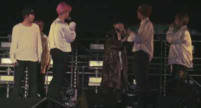 It won't look good all bunched up.
Five on this side and two here. - Burn the Stage: The Movie