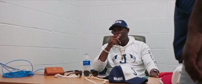 It would be hard for me to be sitting over
there and don't play. - Coach Prime