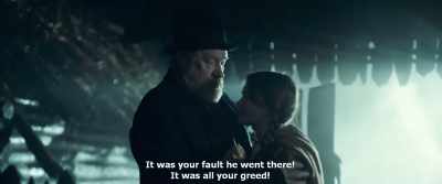 It was your fault he went there!
It was all your greed! - Gogol. Viy