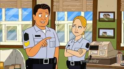 It'll be a valuable tool for disarming
hostility in the future chaos. - Corner Gas Animated