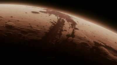 It's 150 miles wide. - Mars: One Day on the Red Planet