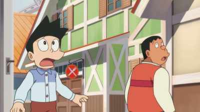 It's a 4D dimension inside the balloon. - Doraemon the Movie: Nobita's Sky Utopia