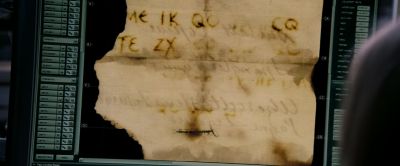 It's a cipher Yes It is - National Treasure: Book of Secrets