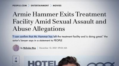 It's a common PR tactic, quite frankly. - House of Hammer