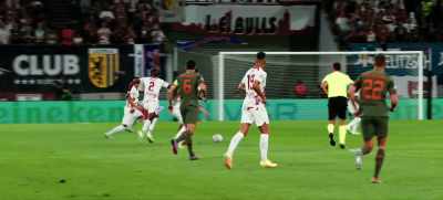 It's a determined run
and a foul there, - Football Must Go On
