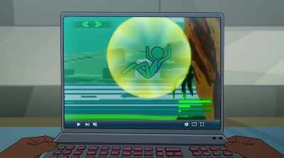 It's a force field
that deploys upon impact - Marvel Rising: Operation Shuri
