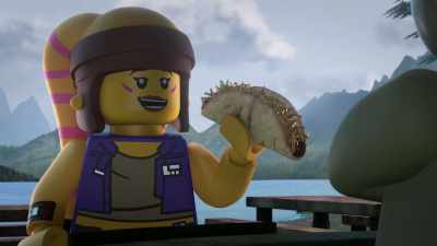 -It's a... It's a...
-I'm not saying it. - Lego Star Wars Summer Vacation