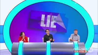 It's a lie.
(CHIMING) - Would I Lie to You?