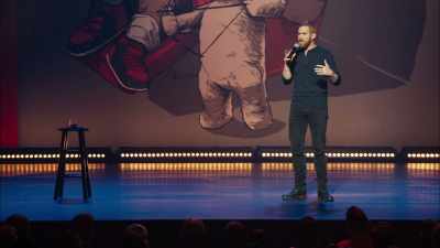 It's a little bit difficult,
but the big difference is, like, - Andrew Santino: Home Field Advantage