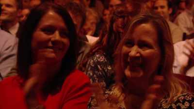 It's a miracle, ladies and gentlemen!
Her eyesight is healed! - Derren Brown: Miracle