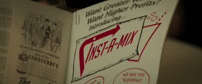 It's a powdered milkshake. - The Founder