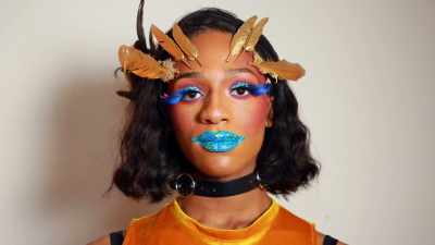 It's a regular makeup
with some blue lashes stuck on - Glow Up: Britain's Next Make-Up Star