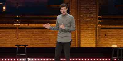 - It's a slightly
gentler existence. - Alex Edelman: Just for Us