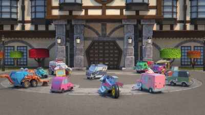 It's a special one,
because you'll need a partner. - Mighty Monsterwheelies