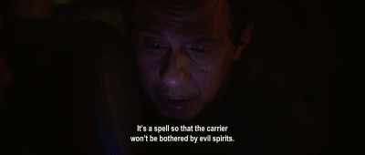 It's a spell so that the carrier
won't be bothered by evil spirits. - Impetigore