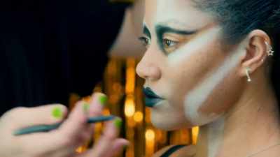 It's abstract, but it's a long way away
from where we want it to be, - Glow Up: Britain's Next Make-Up Star