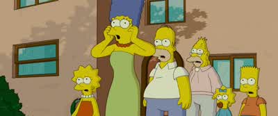 It's all come trueThat crazy old man in church was right - The Simpsons Movie