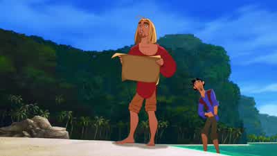 Tulio We've done itWhat's that The map It's all right hereYou still have the mapThe whistling rock The streamYou kept the map but you couldn't grab a little more foodEven those mountains You said so yourselfIt could be possible And it isIt really is the - The Road to El Dorado