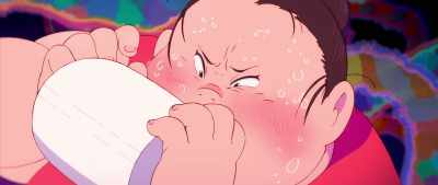 It's all stuck together.
I don't know which way to peel! - Fortune Favors Lady Nikuko