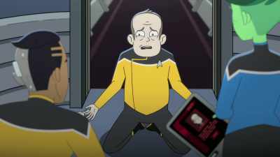It's all,
"Tow this space station," - Star Trek: Lower Decks
