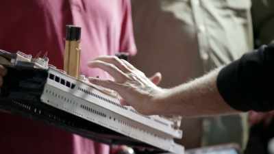 It's all very
catastrophic right in here - Titanic: 20 Years Later with James Cameron